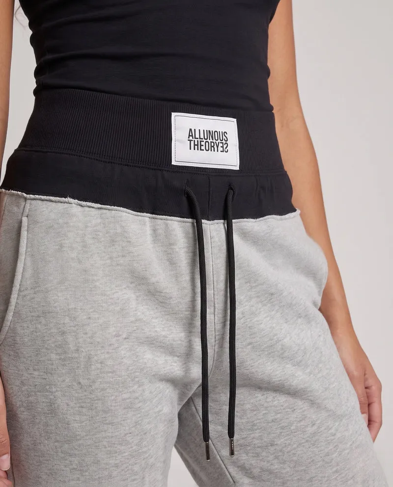 Damen Sport-Jogginghosen mit hoher Taille und grafischen Details Nord Taschen