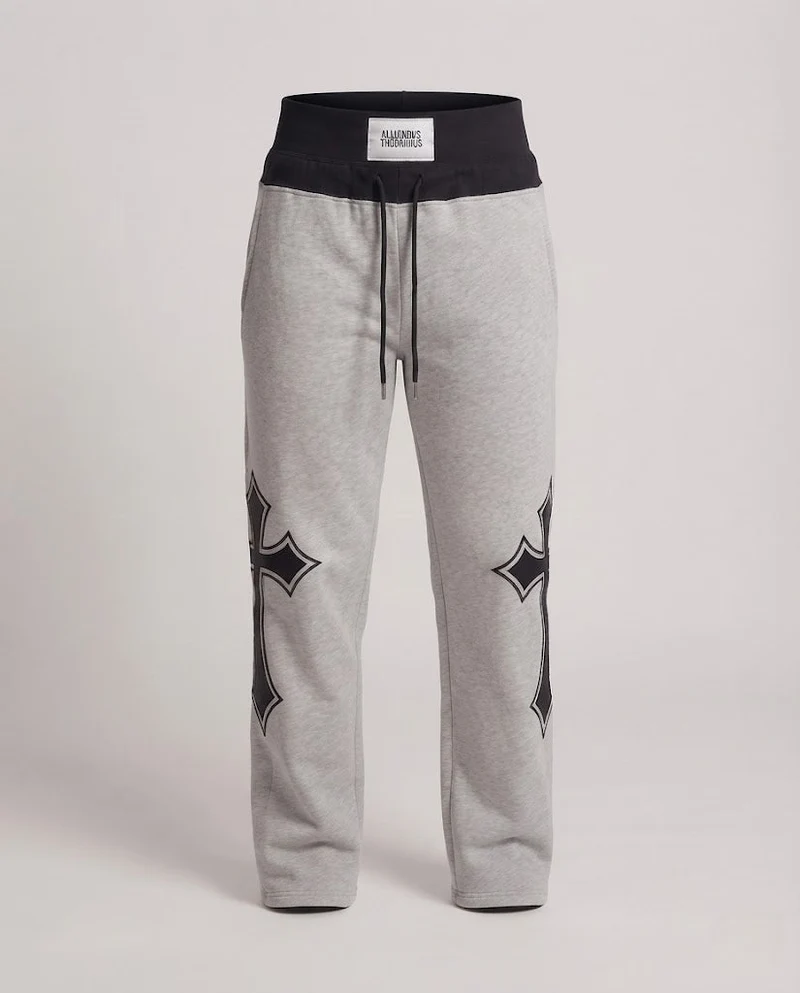 Damen Sport-Jogginghosen mit hoher Taille und grafischen Details Nord Taschen