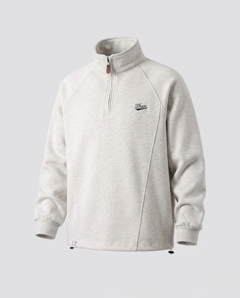 Damen Sport Fleece-Pullover mit Stehkragen Nord Taschen