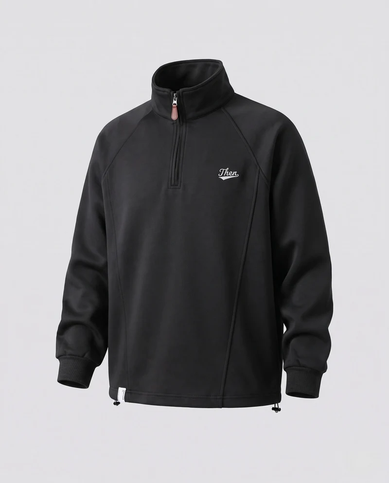 Damen Sport Fleece-Pullover mit Stehkragen Nord Taschen