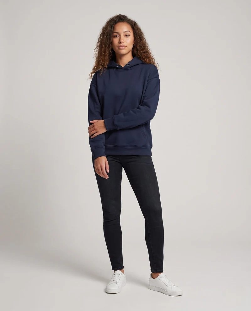 Frauen Bequemer Hoodie Nord Taschen