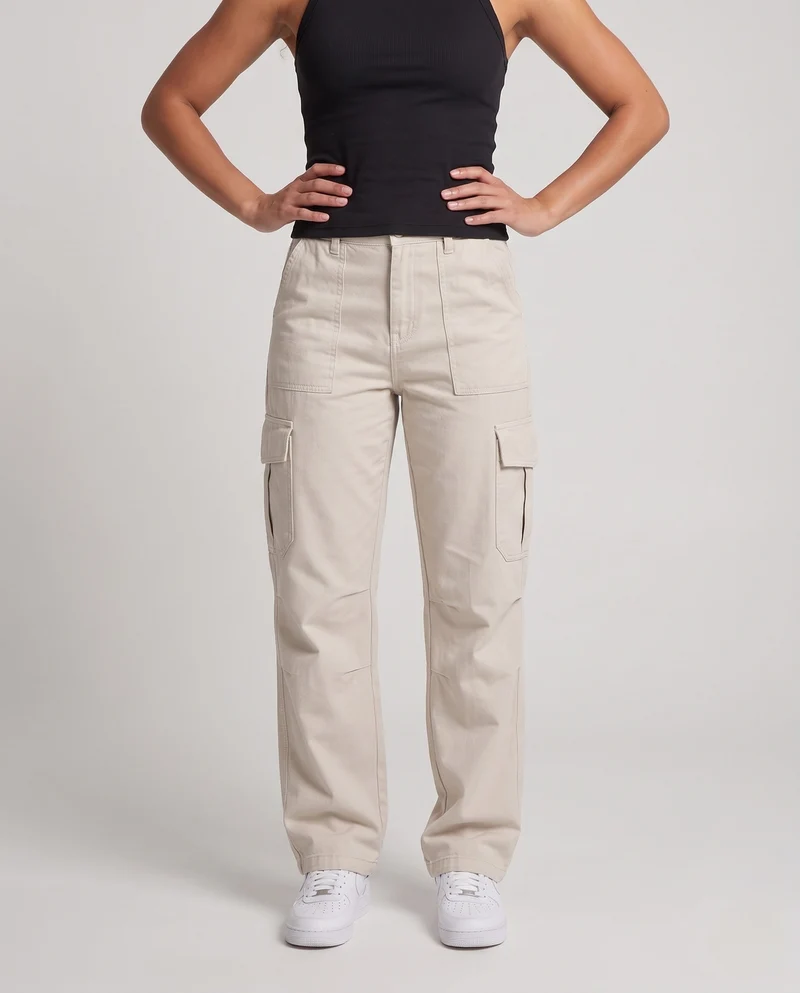 Damen Cargo-Hosen mit praktischen Seitentaschen und weitem Schnitt Nord Taschen