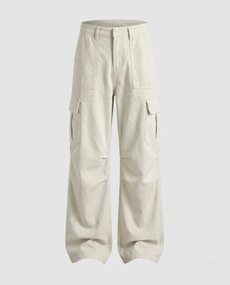 Damen Cargo-Hosen mit praktischen Seitentaschen und weitem Schnitt Nord Taschen