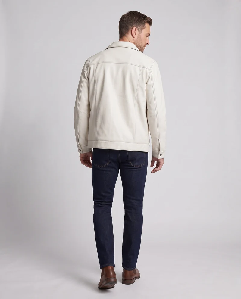 Herren kariertes gesteppte Overshirt-Jacke mit thermischem Futter, Druckknopfverschluss und Brusttaschen Nord Taschen