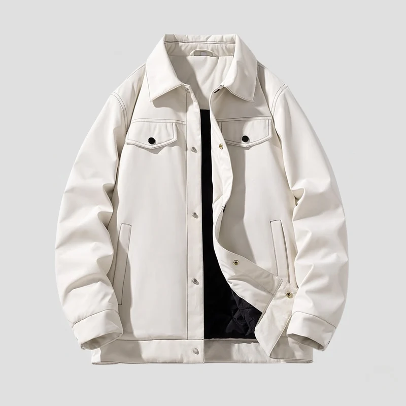 Herren kariertes gesteppte Overshirt-Jacke mit thermischem Futter, Druckknopfverschluss und Brusttaschen Nord Taschen
