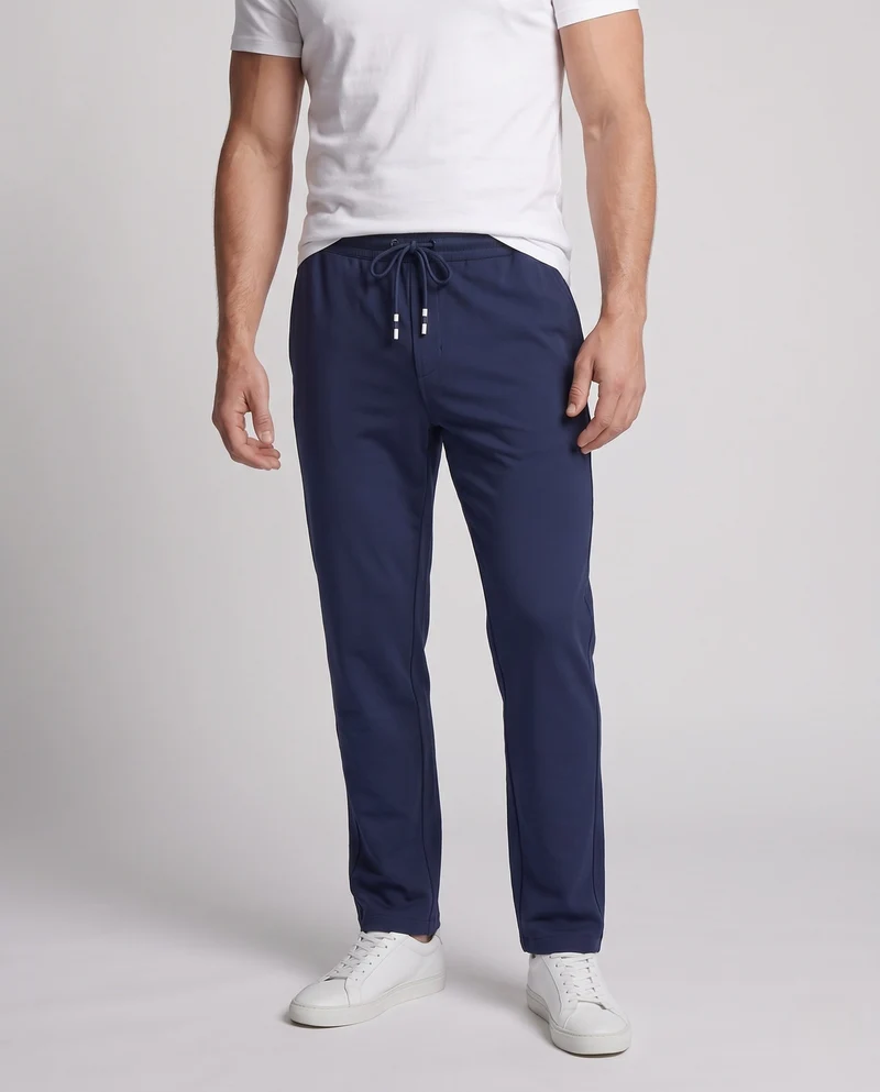 Herren Comfort Fleece Chino-Hose mit Kordelzug, Gerades Bein & Weicher Futter Nord Taschen