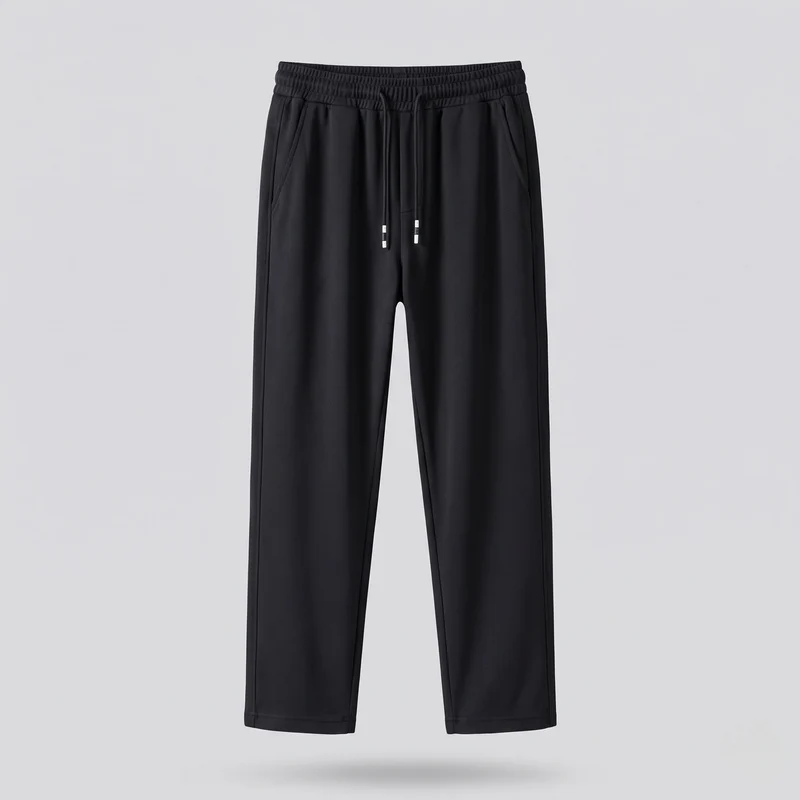 Herren Comfort Fleece Chino-Hose mit Kordelzug, Gerades Bein & Weicher Futter Nord Taschen