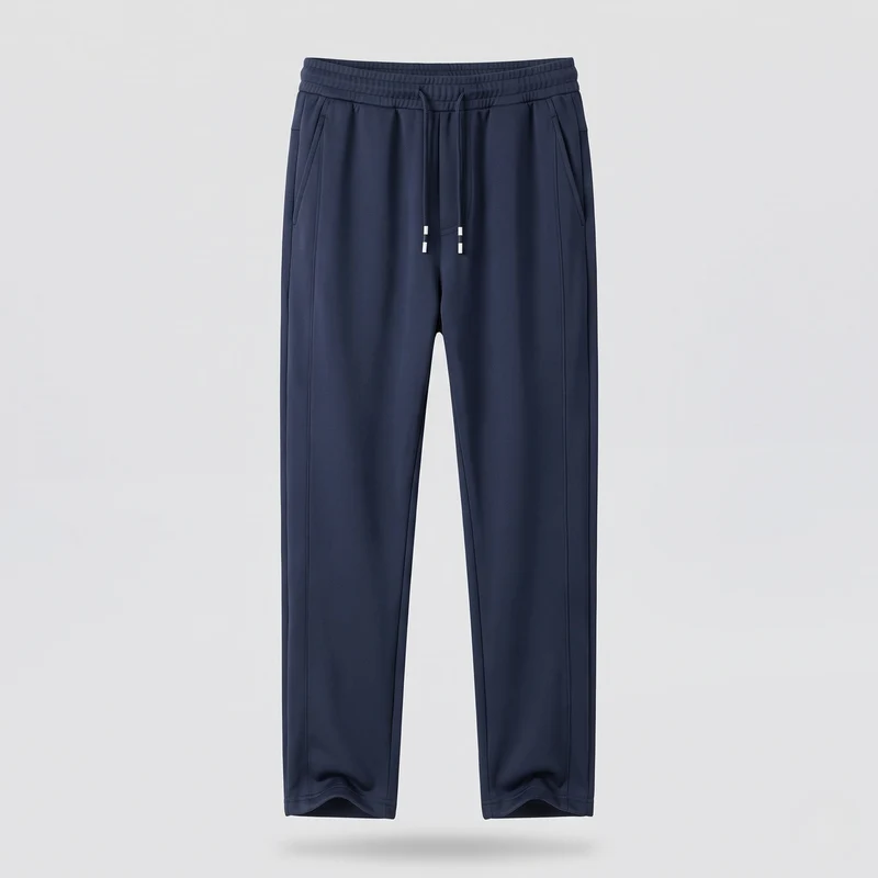 Herren Comfort Fleece Chino-Hose mit Kordelzug, Gerades Bein & Weicher Futter Nord Taschen