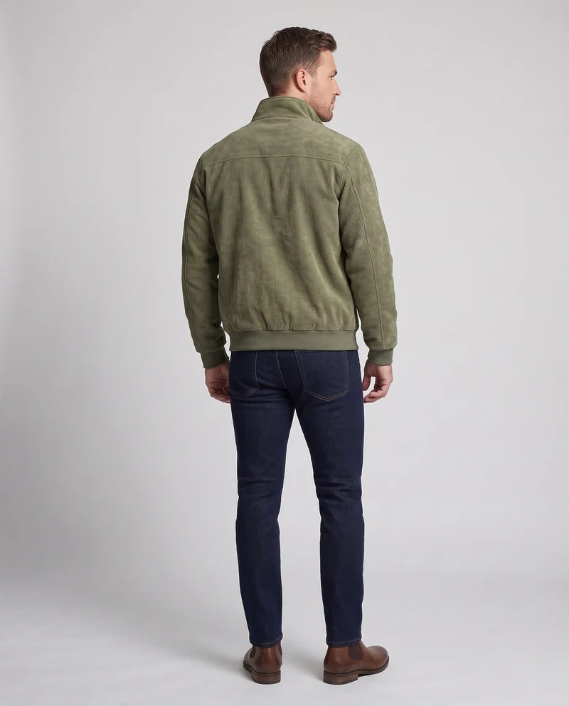 Herren Cordura Sherpa Übergangsjacke mit Stehkragen, wärmendem Teddyfutter & Reißverschluss Nord Taschen