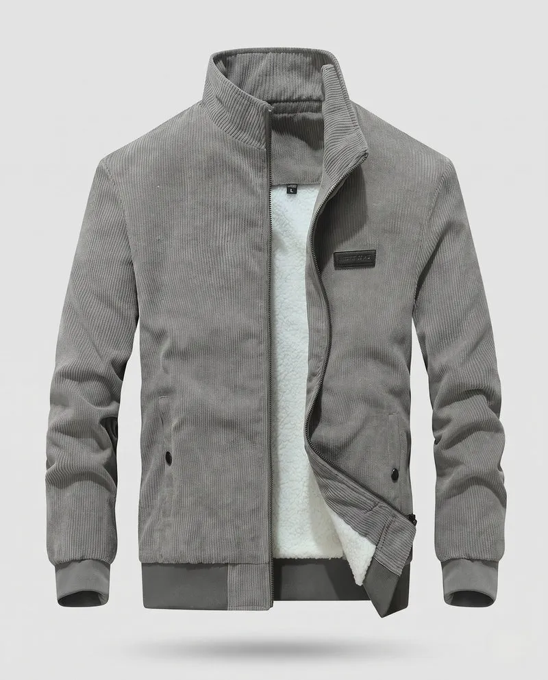Herren Cordura Sherpa Übergangsjacke mit Stehkragen, wärmendem Teddyfutter & Reißverschluss Nord Taschen