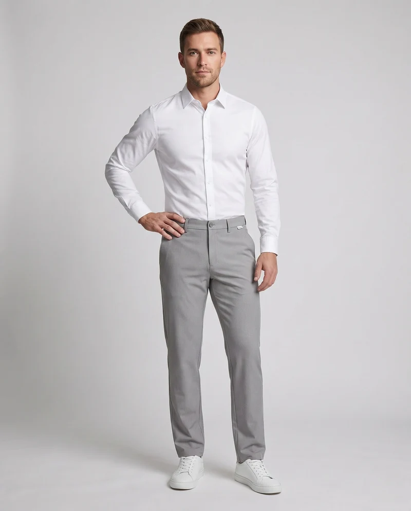 Herren Elegante und Bequeme Stretch Chino-Hosen Nord Taschen