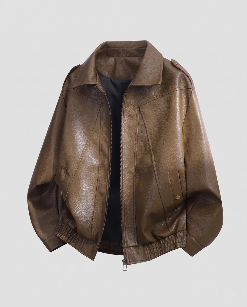 Damen Modische Kunstlederjacke Nord Taschen 1788322039