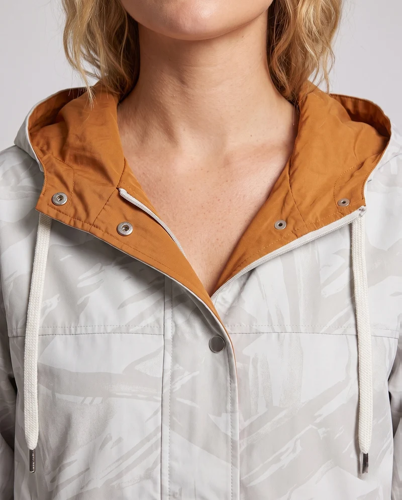 Damen Modische Übergangsjacke mit Kapuze Nord Taschen