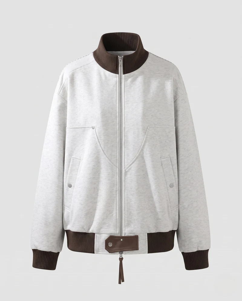 Damen Modische Übergangsjacke mit Stehkragen Nord Taschen