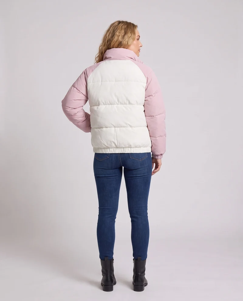 Damen Modische Übergangsjacke mit Steppdesign Nord Taschen