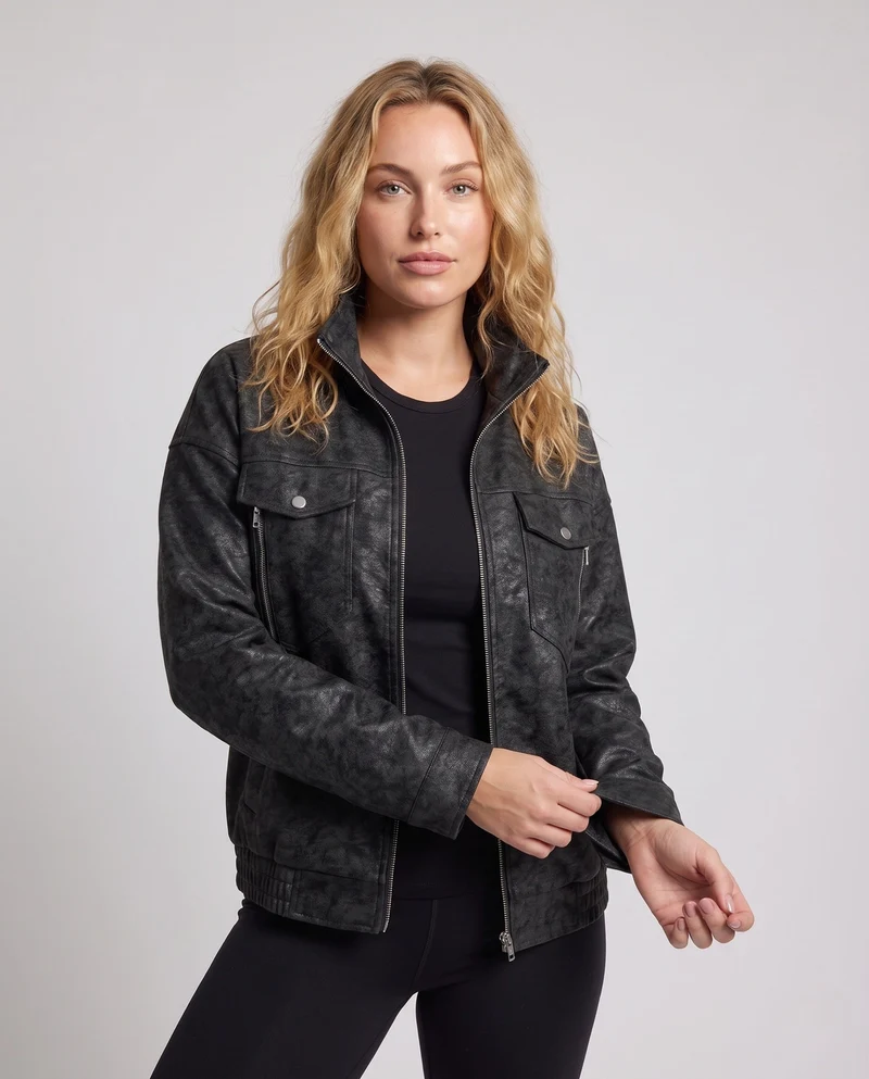 Damen Modische Utility-Jacke Nord Taschen