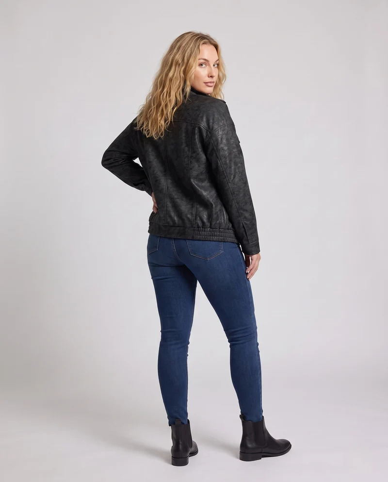 Damen Modische Utility-Jacke Nord Taschen