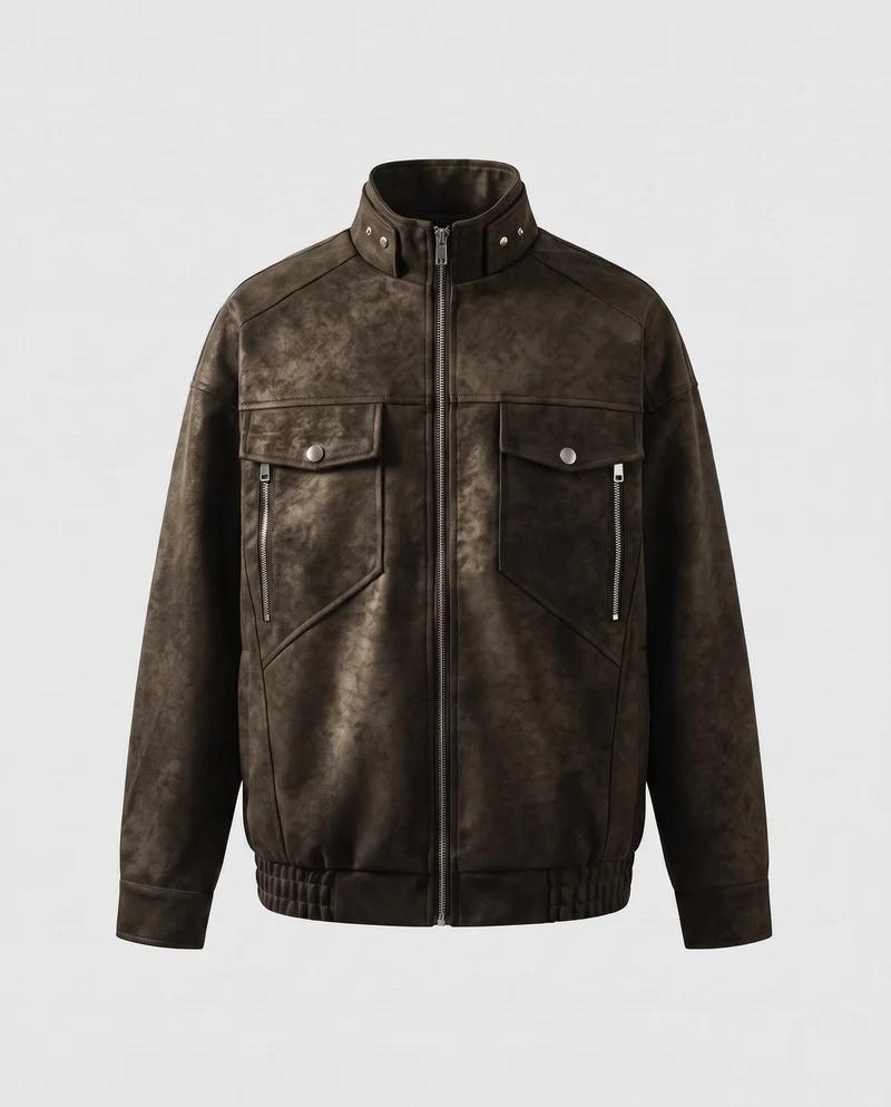 Damen Modische Utility-Jacke Nord Taschen