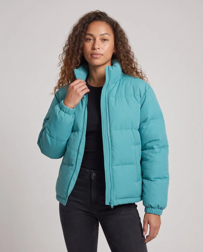 Damen Retro Funktionale Steppjacke Nord Taschen