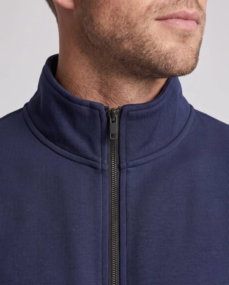 Herren Zweiteiliges Komfort-Trainingsset mit Stehkragen, Zip‑Jacke & tapered Jogginghose