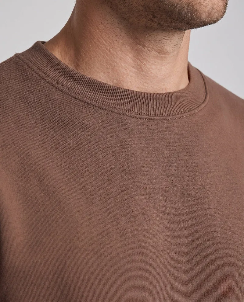 Unisex Fleece-Sweatshirt mit aufgerauter Innenfütterung und Oversize-Schnitt