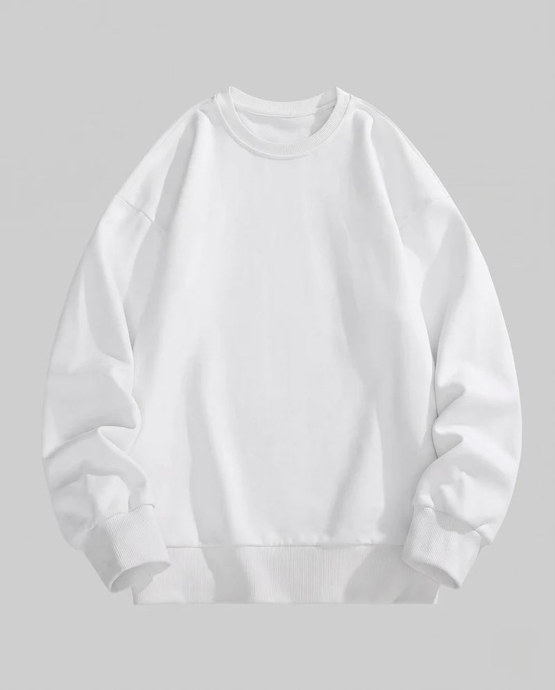 Unisex Fleece-Sweatshirt mit aufgerauter Innenfütterung und Oversize-Schnitt