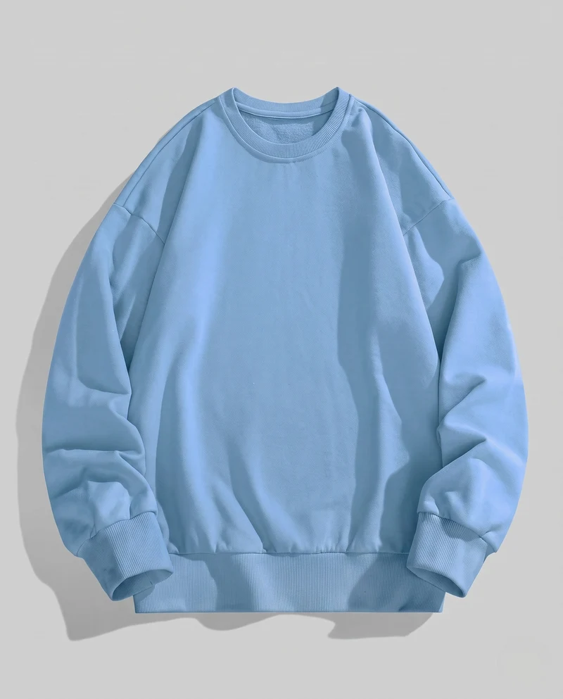 Unisex Fleece-Sweatshirt mit aufgerauter Innenfütterung und Oversize-Schnitt