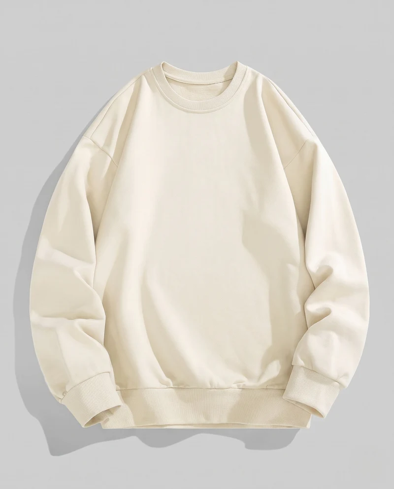 Unisex Fleece-Sweatshirt mit aufgerauter Innenfütterung und Oversize-Schnitt