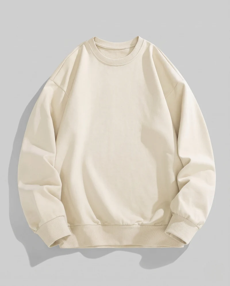 Unisex Fleece-Sweatshirt mit aufgerauter Innenfütterung und Oversize-Schnitt
