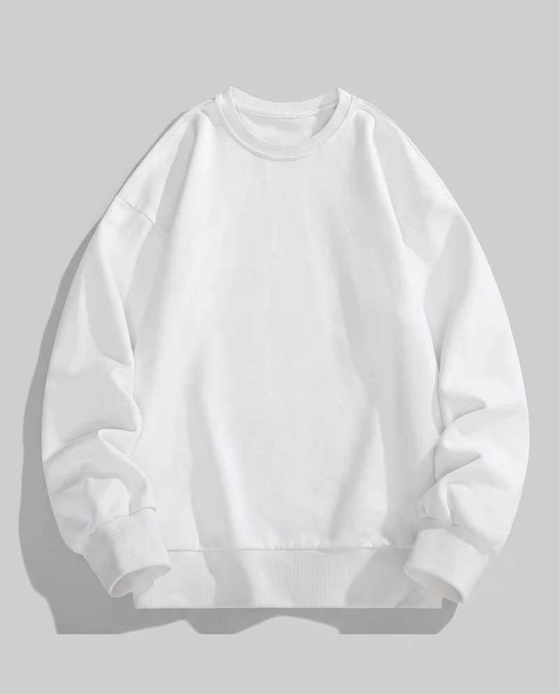 Unisex Fleece-Sweatshirt mit aufgerauter Innenfütterung und Oversize-Schnitt