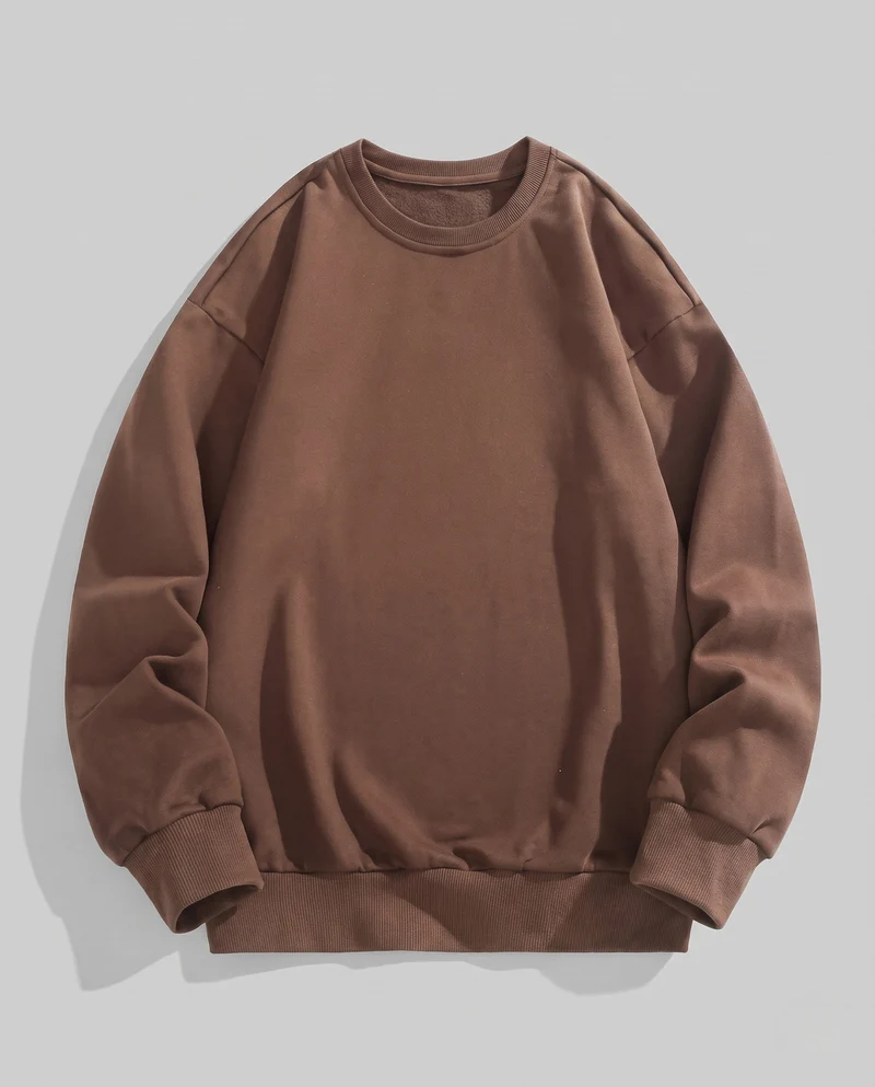 Unisex Fleece-Sweatshirt mit aufgerauter Innenfütterung und Oversize-Schnitt