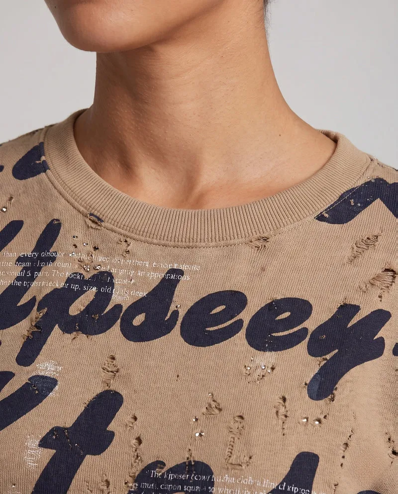Damen stylisches Sweatshirt Nord Taschen