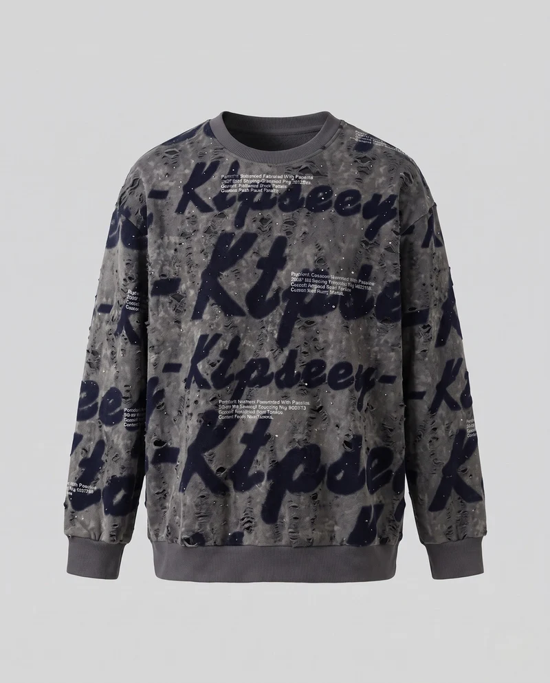 Damen stylisches Sweatshirt Nord Taschen
