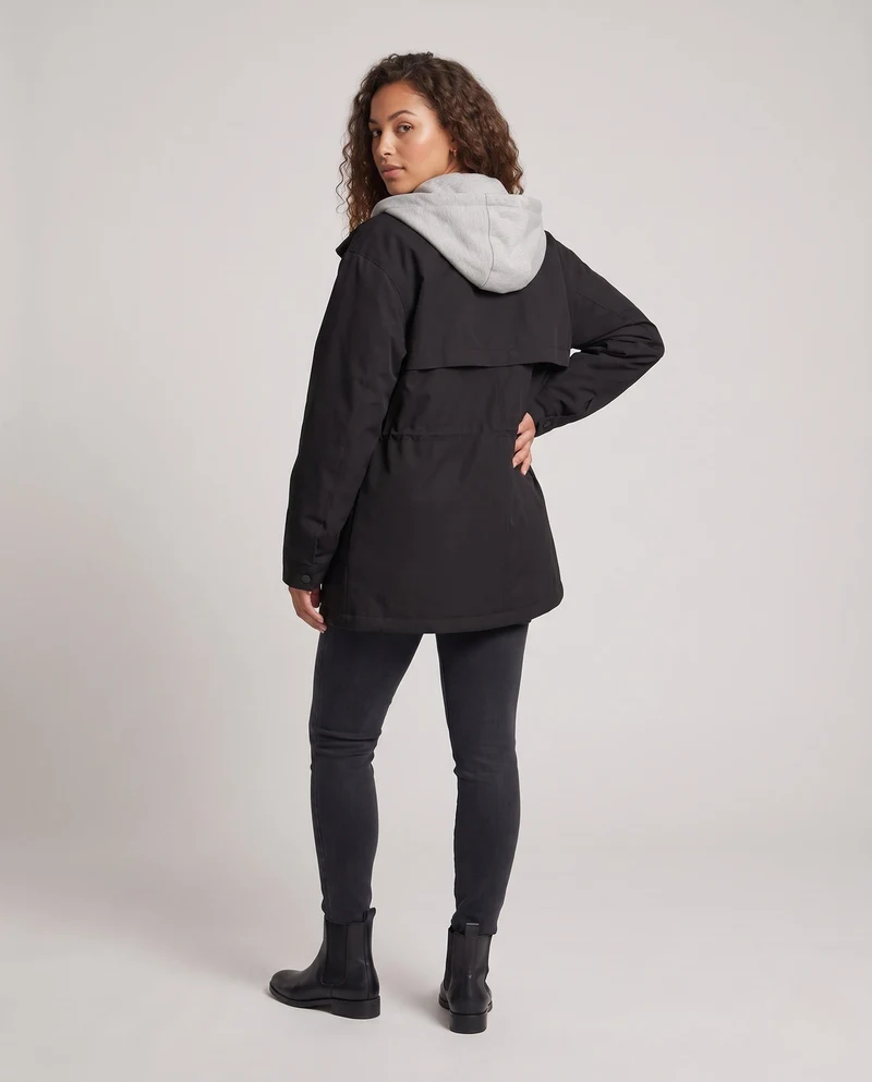 Damen Urban Oversized Fleece-Jacke Nord Taschen