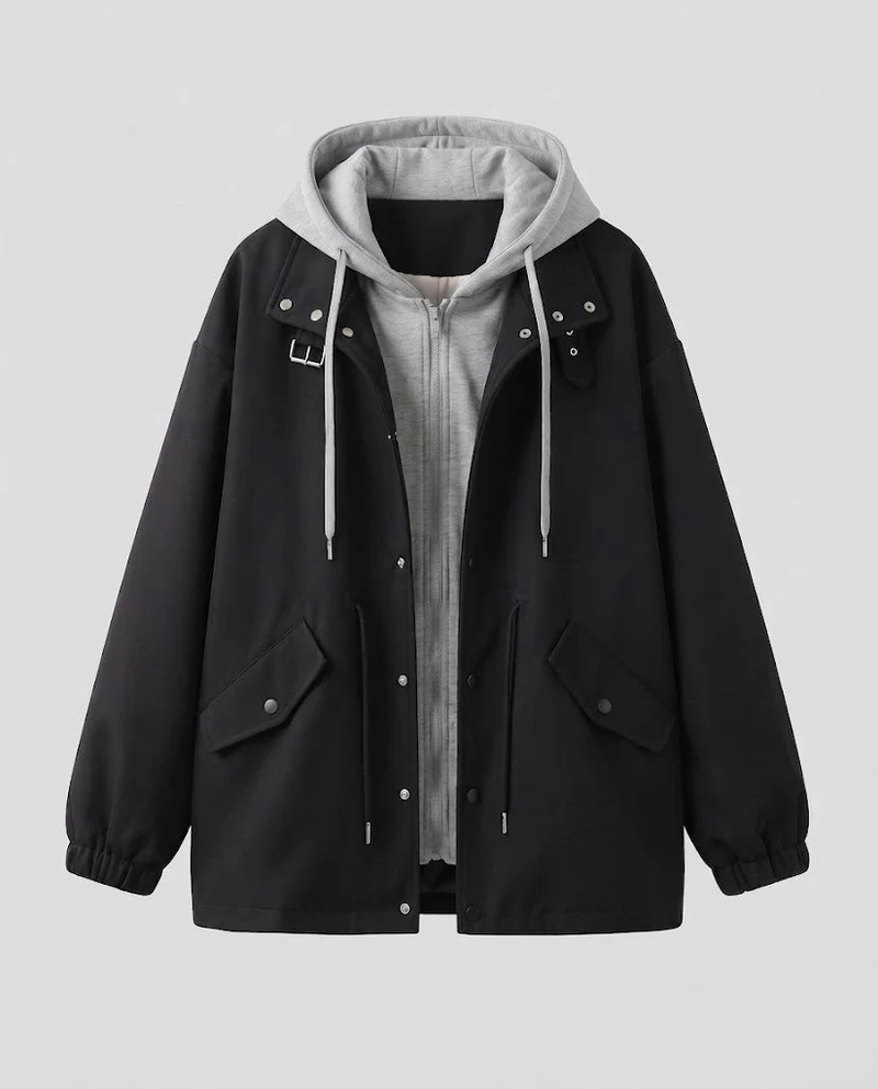 Damen Urban Oversized Fleece-Jacke Nord Taschen
