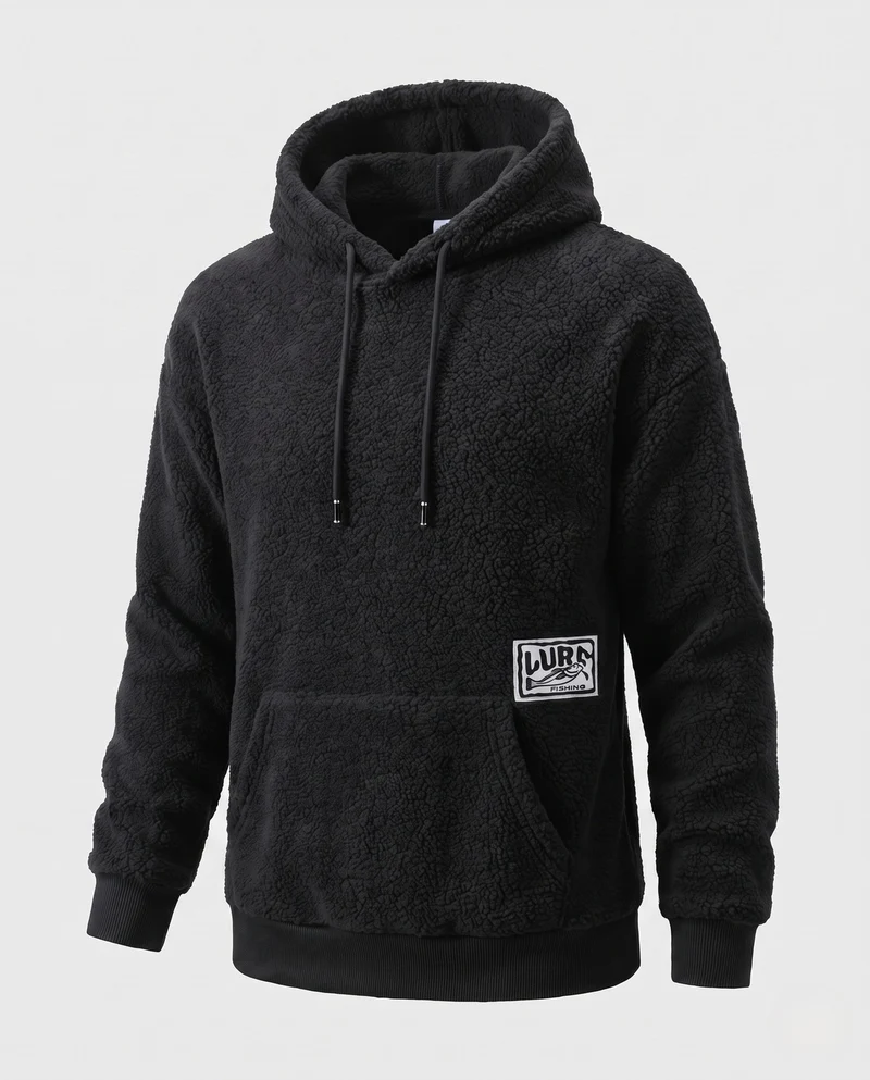 Damen weiches Fleece-Hoodie Nord Taschen