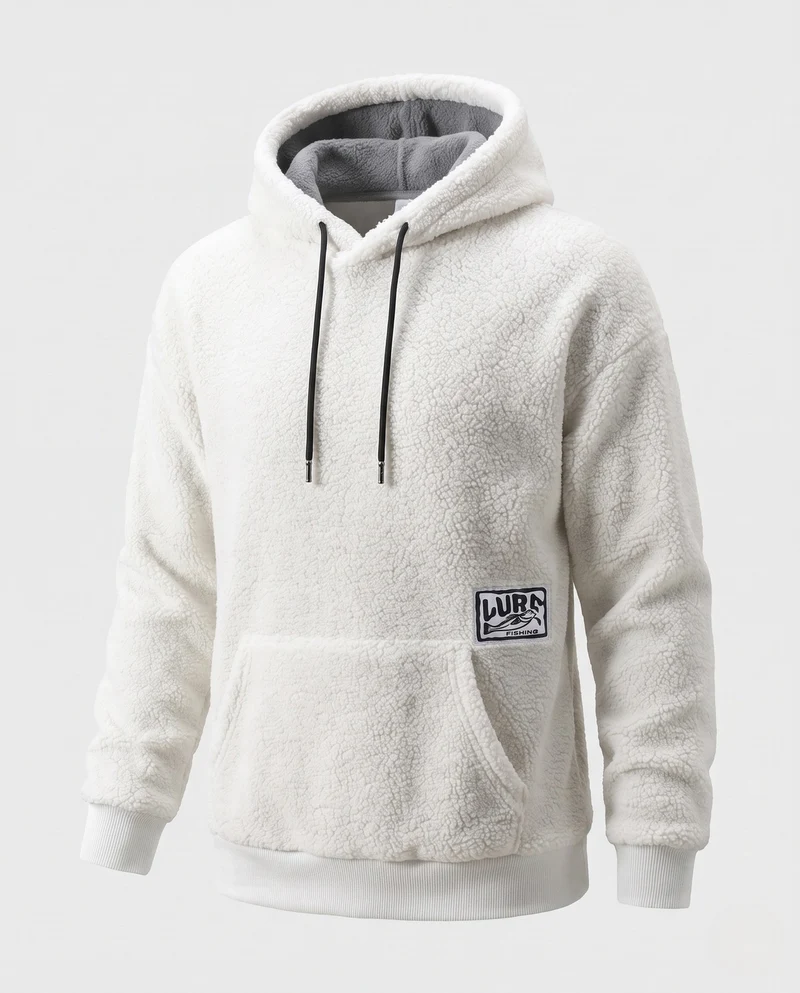 Damen weiches Fleece-Hoodie Nord Taschen