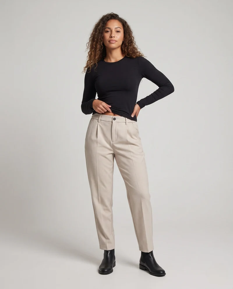 Damen Elegante und Bequeme Anzughose Nord Taschen