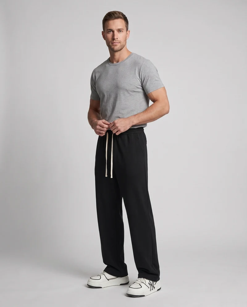 Herren Bequeme Relaxed Fit Jogginghosen Nord Taschen