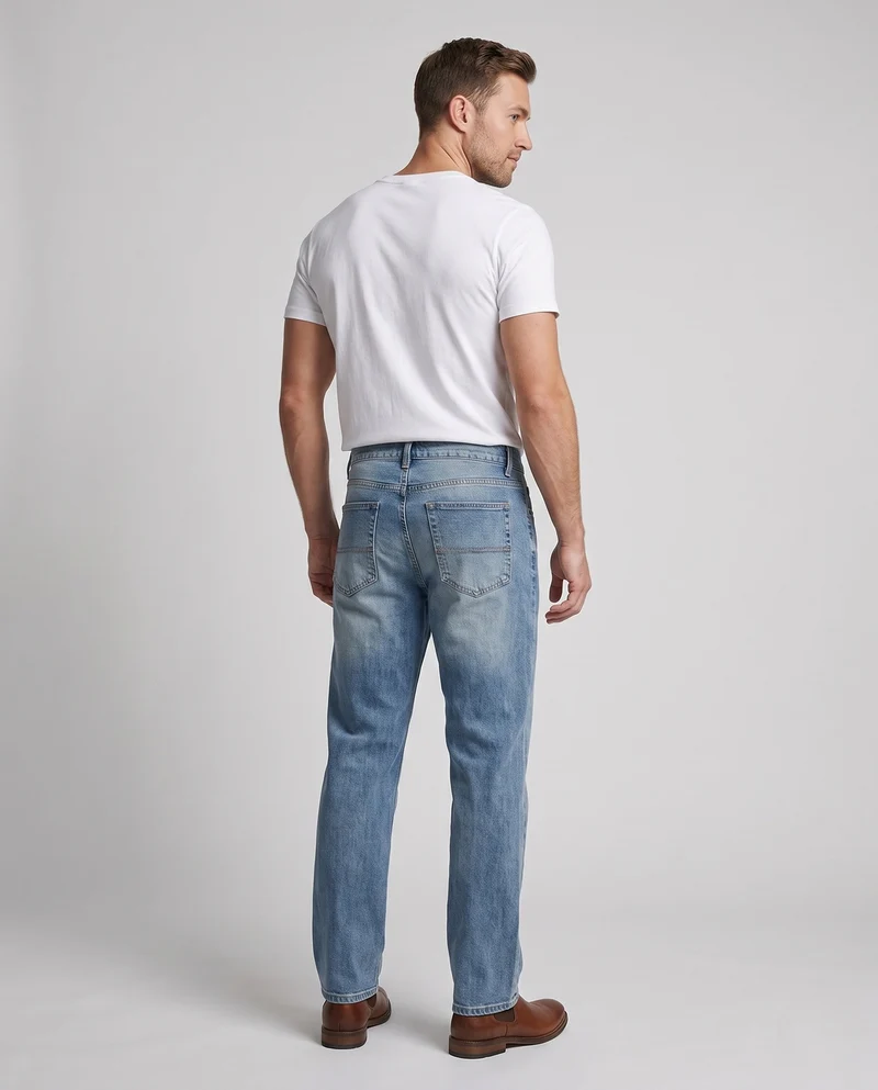Männer Bequeme Relaxed Fit Jeans Nord Taschen