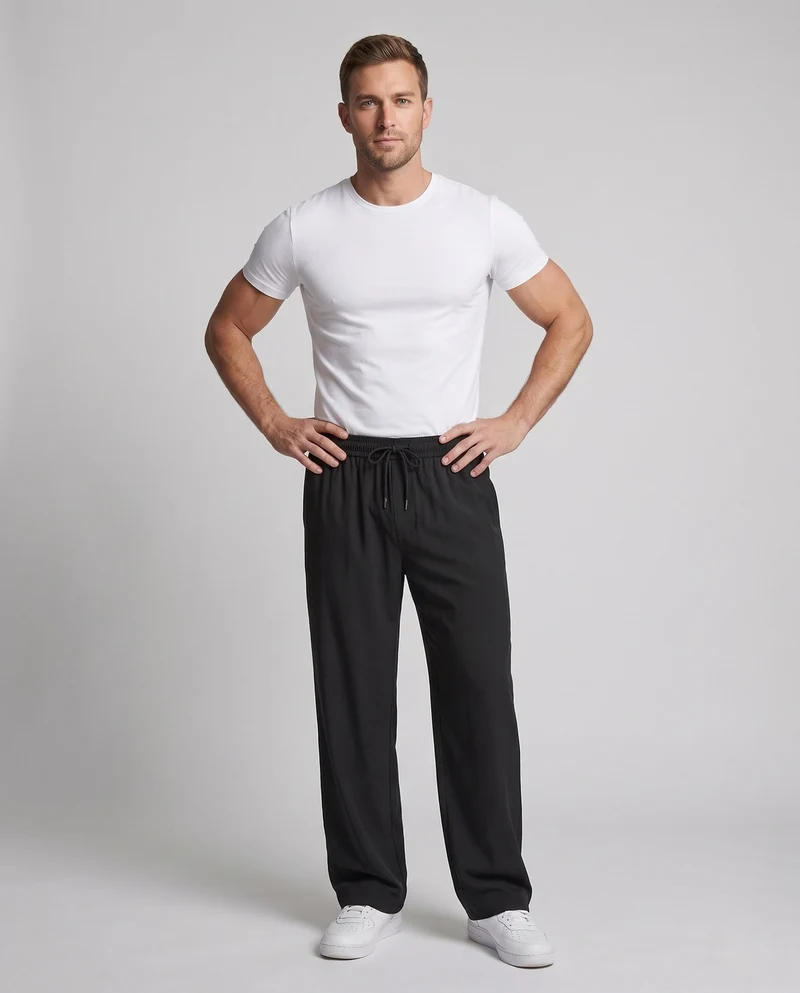 Herren Bequeme Sporthose mit Elastischem Bund und Taschen Nord Taschen