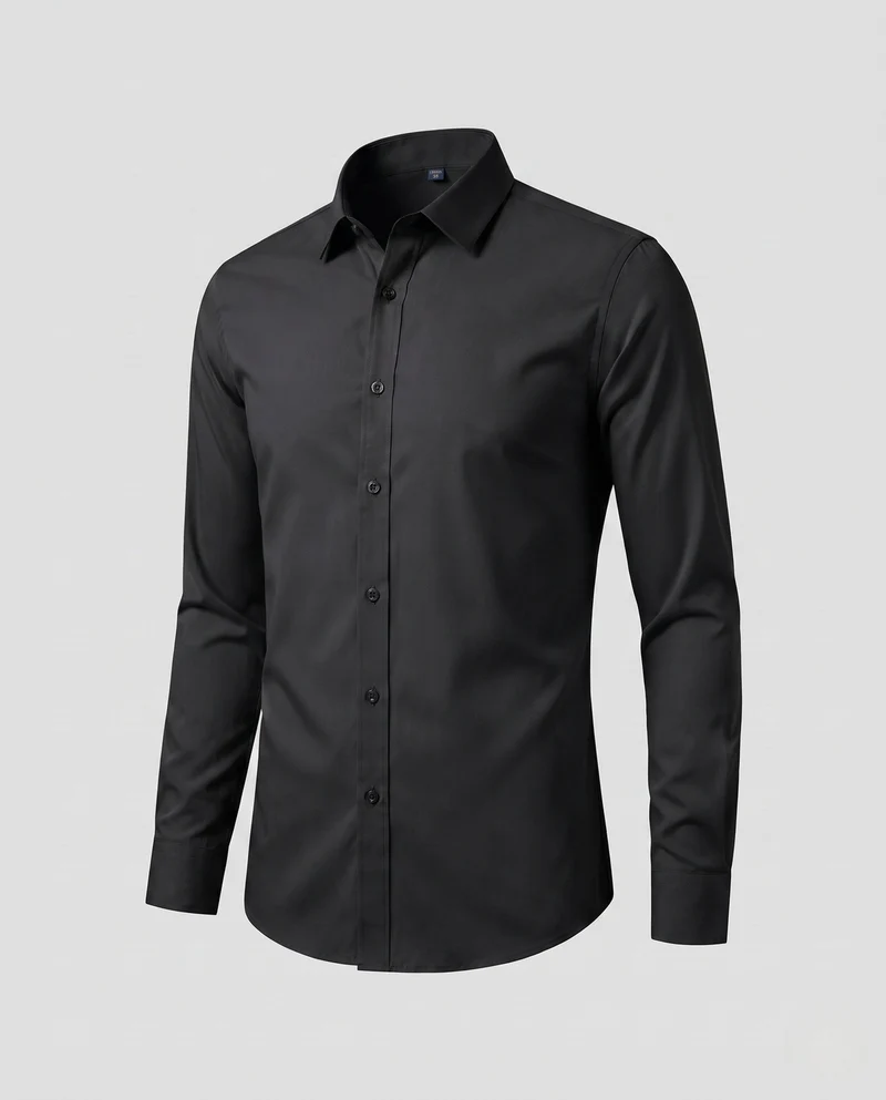Herren Elegantes Langarmhemd mit Modernem Schnitt Nord Taschen