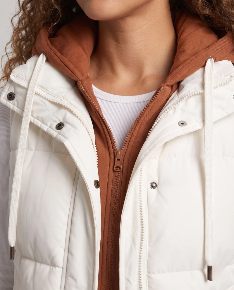 Damen Sportiver Steppweste Nord Taschen
