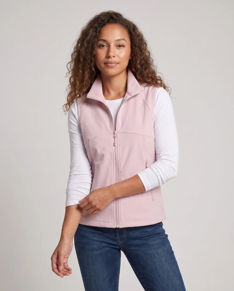 Damen Sportliche Funktionsweste Nord Taschen