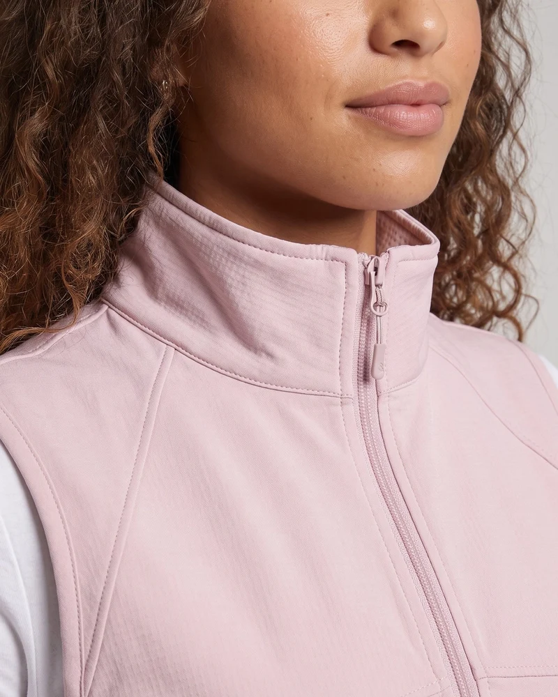 Damen Sportliche Funktionsweste Nord Taschen