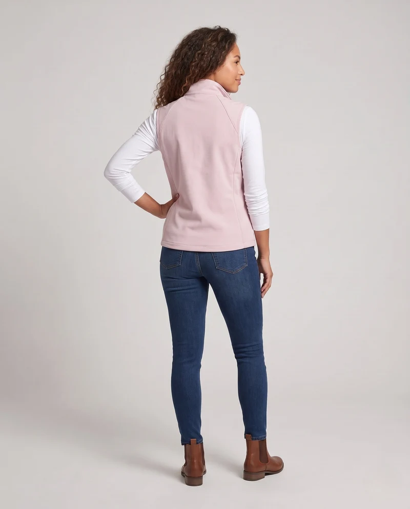 Damen Sportliche Funktionsweste Nord Taschen