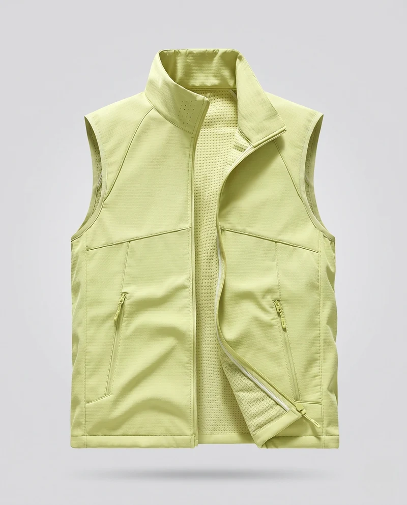 Damen Sportliche Funktionsweste Nord Taschen