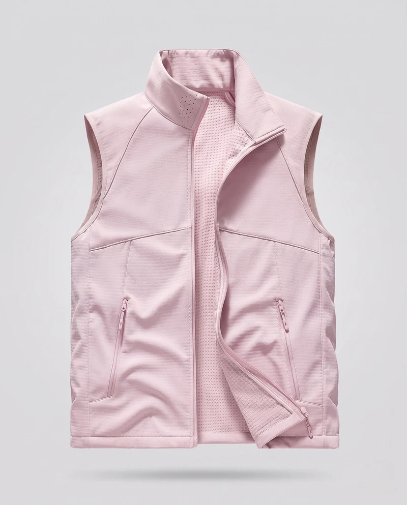 Damen Sportliche Funktionsweste Nord Taschen