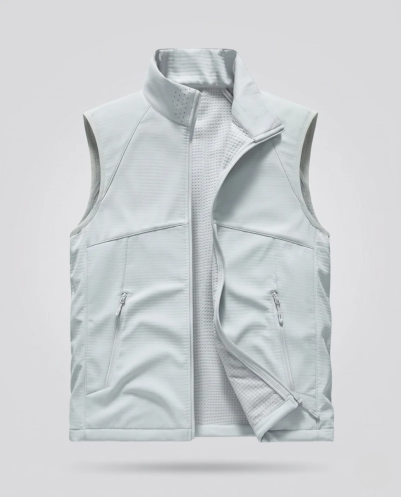 Damen Sportliche Funktionsweste Nord Taschen