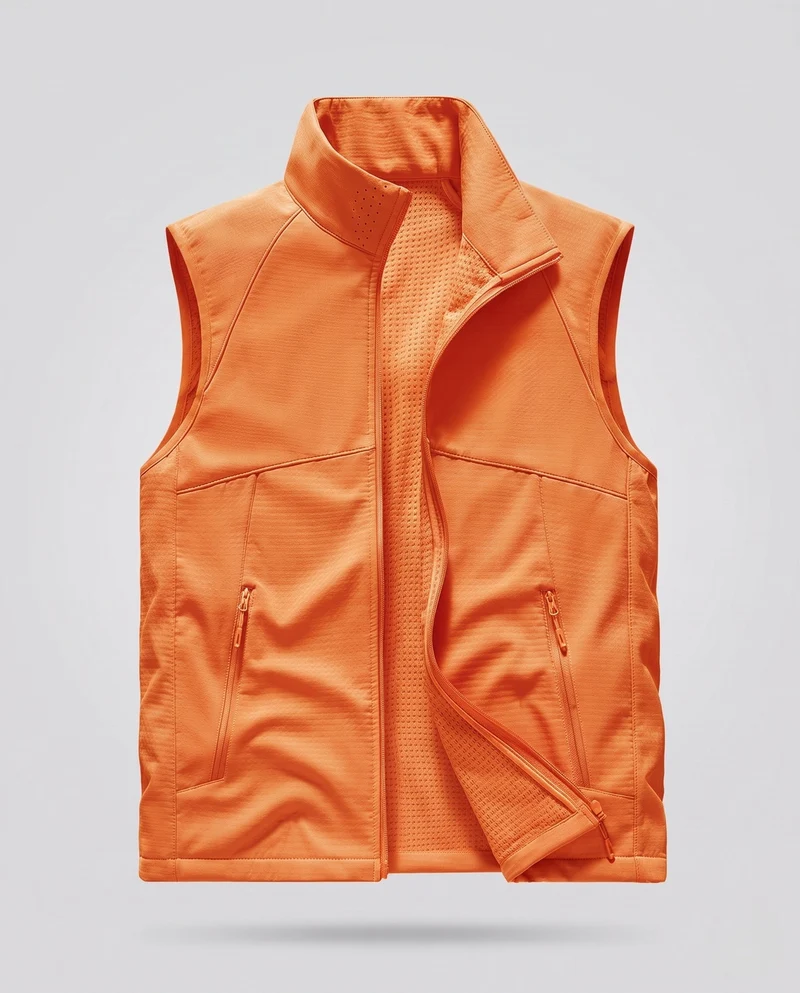 Damen Sportliche Funktionsweste Nord Taschen